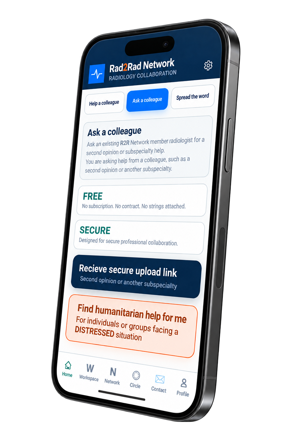 Rad2Rad mobile app